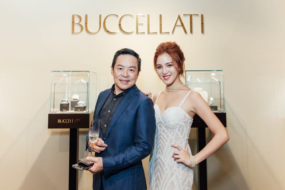 圖一、台北精緻外燴法國當代BBR創辦人傅天民（右）為義大利珠寶-BUCCELLATI-打造新品發表會